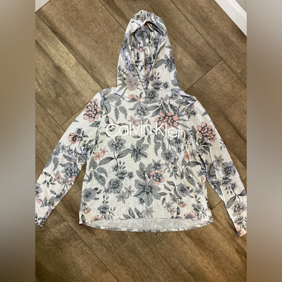 Calvin Klein women’s S long sleeve hooded tshirt - Picture 1 of 6